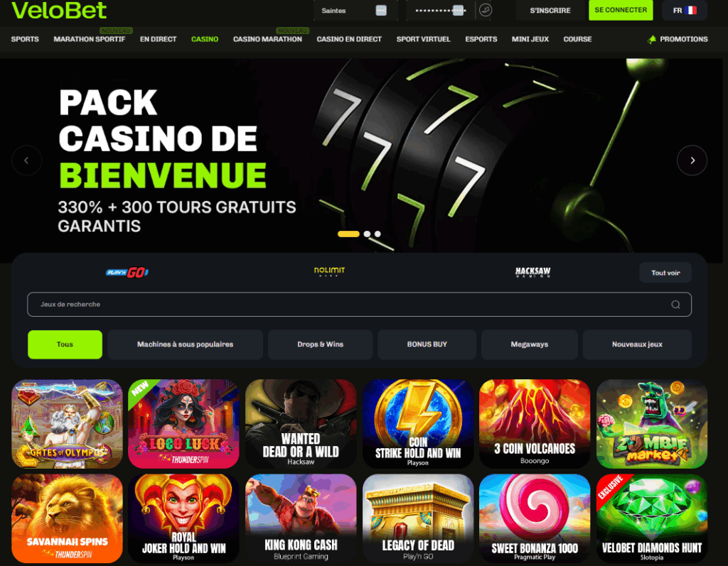 Vélobet casino bonus sans dépôt